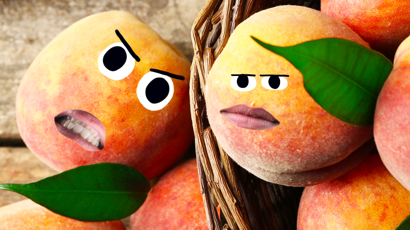 Grumpy peaches