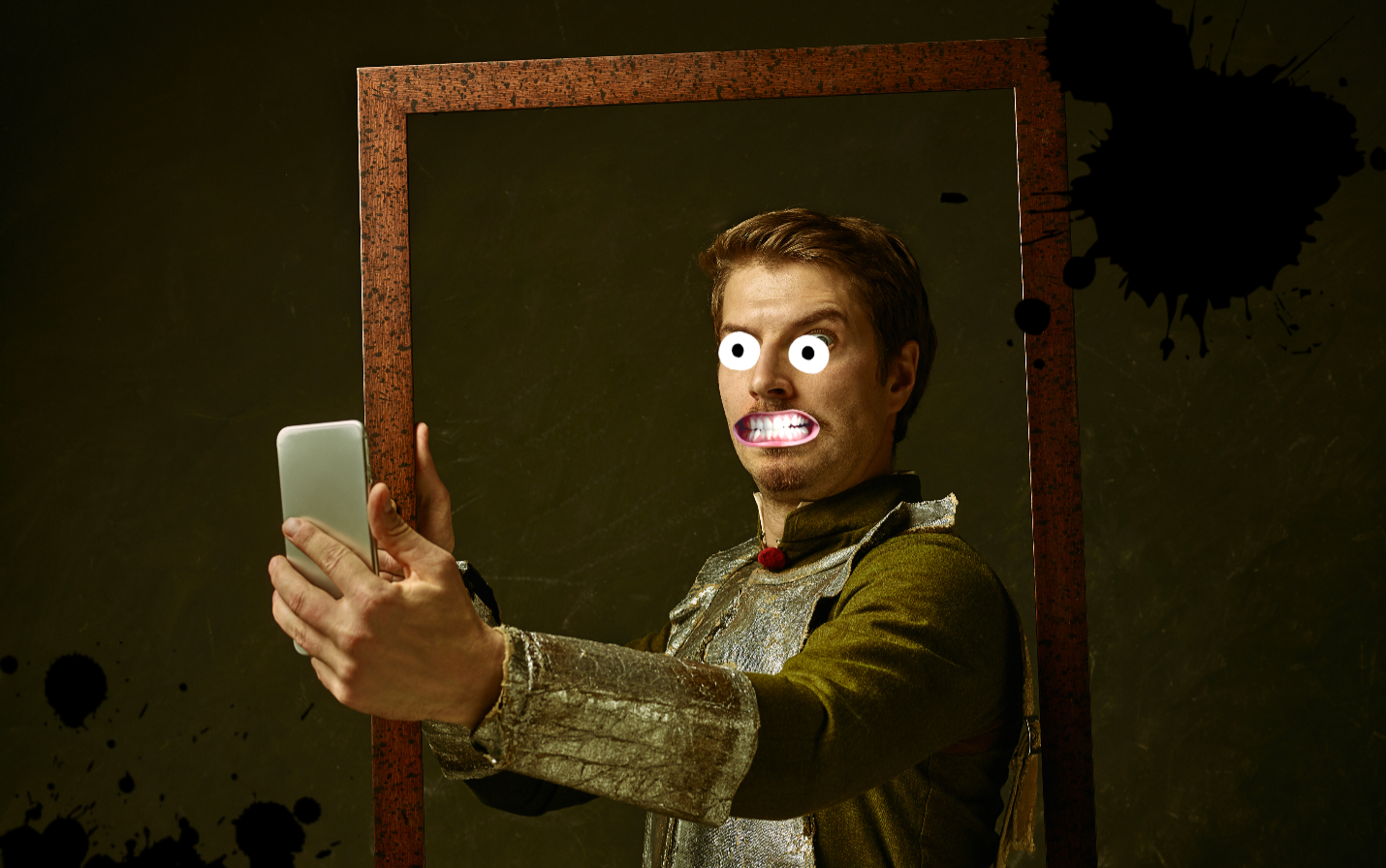 A man taking a selfie