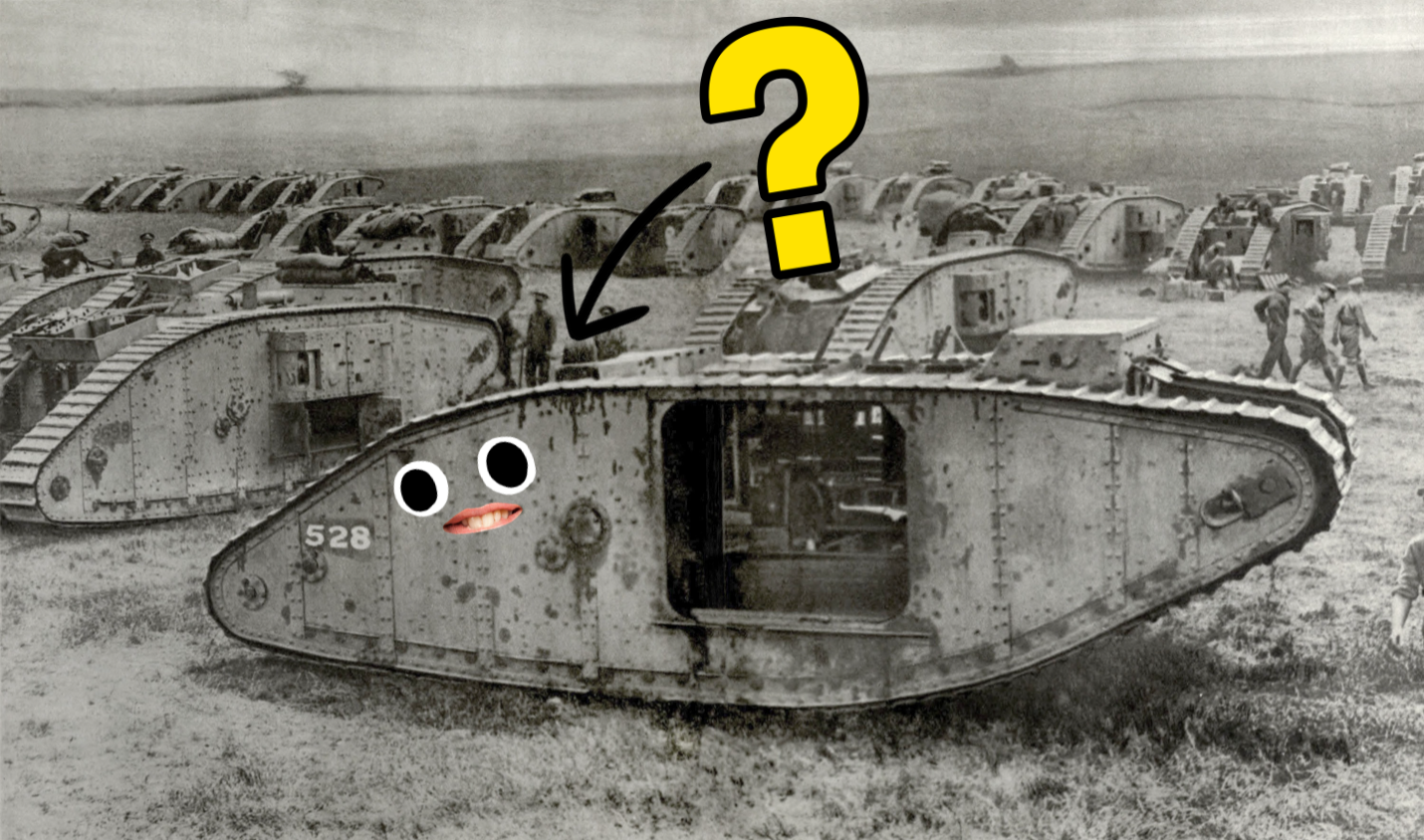A tank in WW1