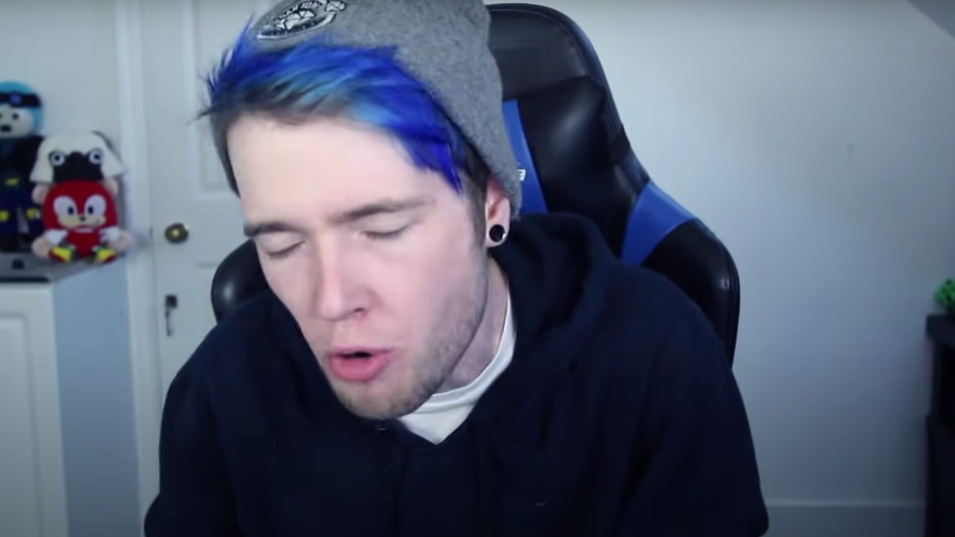 1. DanTDM's Real Life Blue Hair Transformation - wide 3