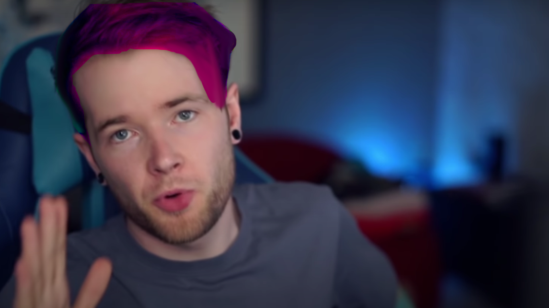 7. Dantdm's Blue and Pink Hair Cosplay - wide 2