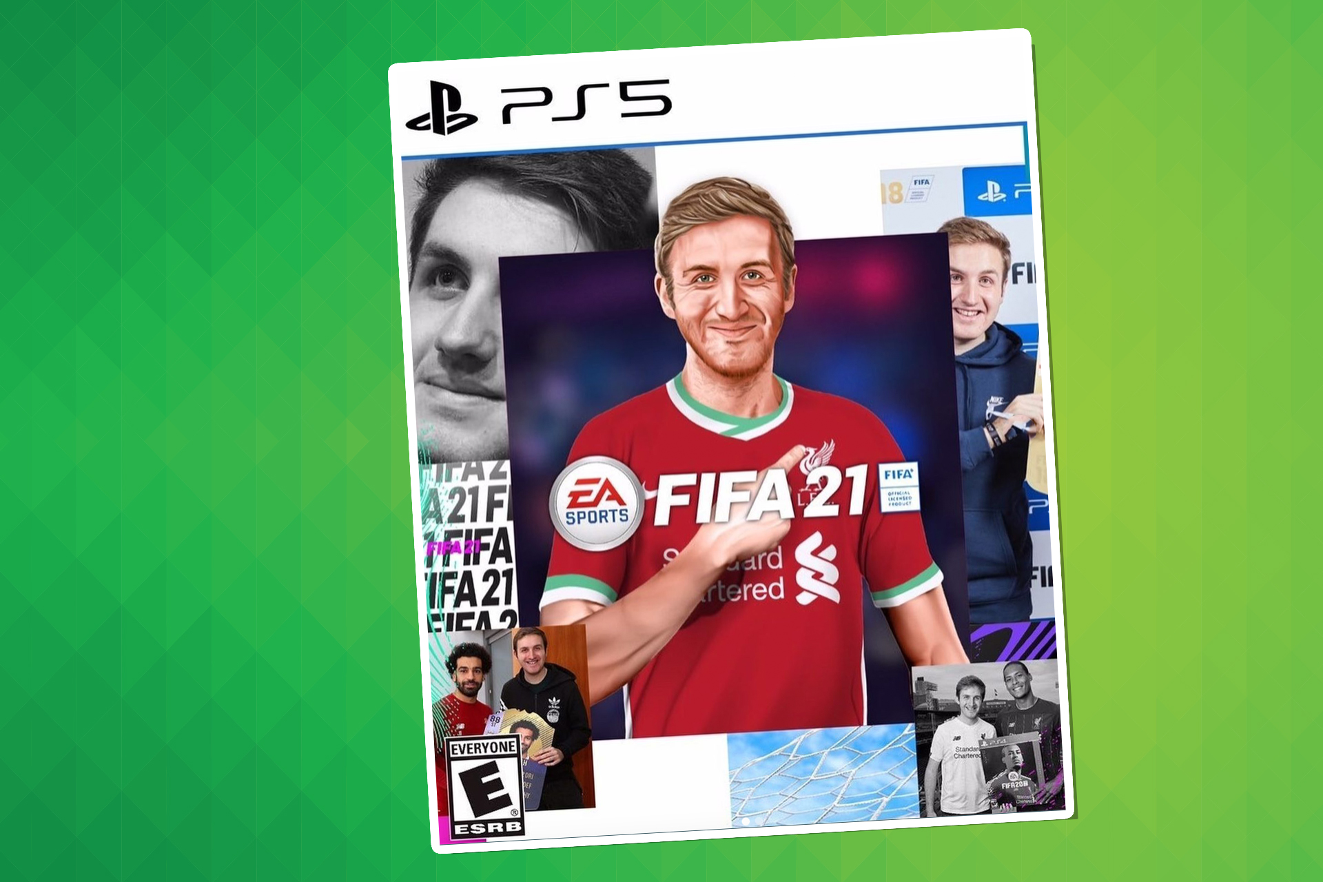 MattHDGamer on a custom PS5 FIFA cover