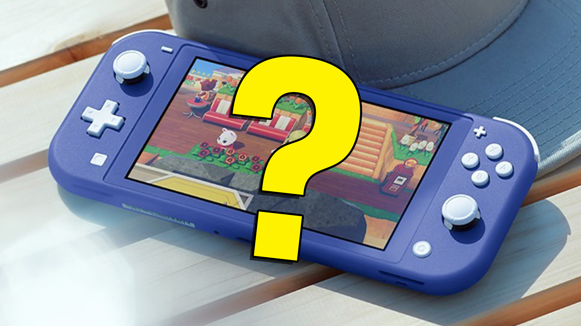A blue Nintendo Switch