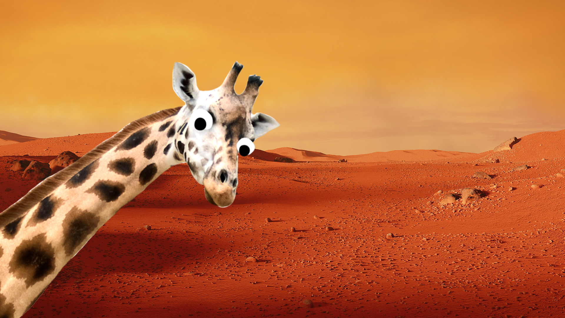Giraffe on mars