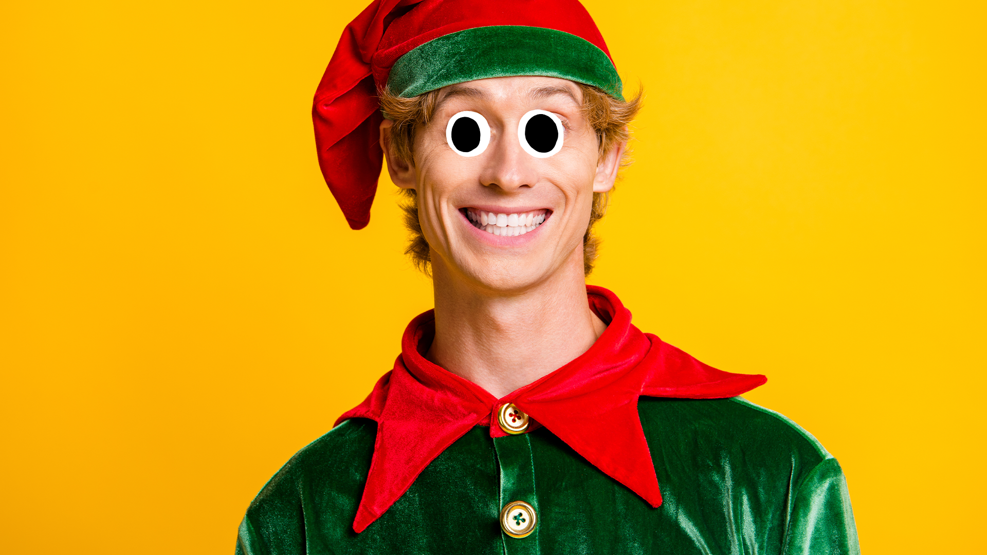 Smiley elf man