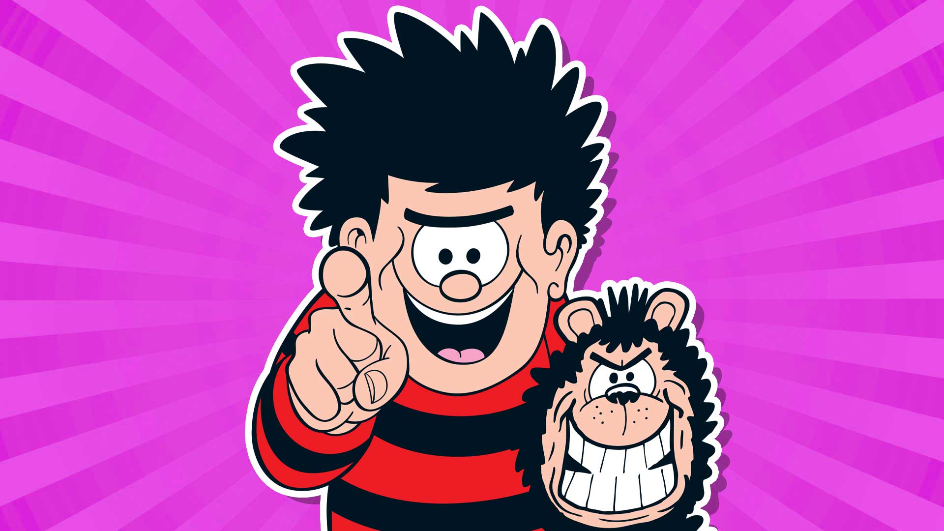 Dennis and Gnasher teaming up for mischief