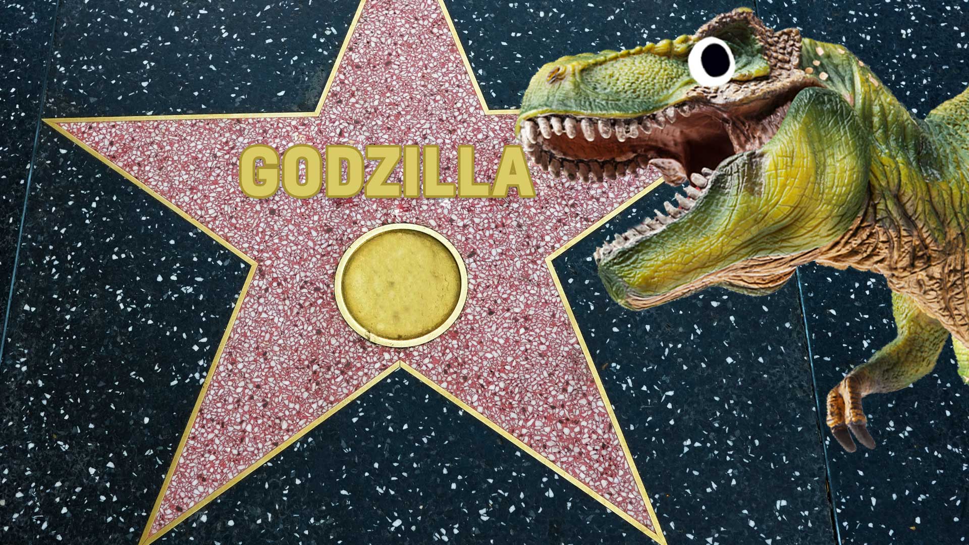 Godzilla's star on The Hollywood Walk of Fame