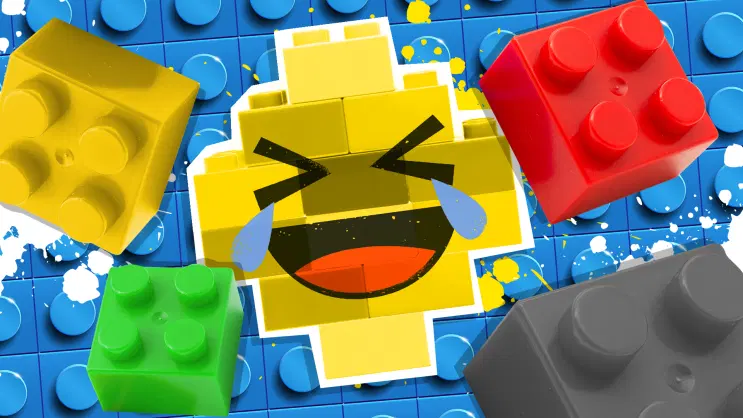 Laughing Lego piece