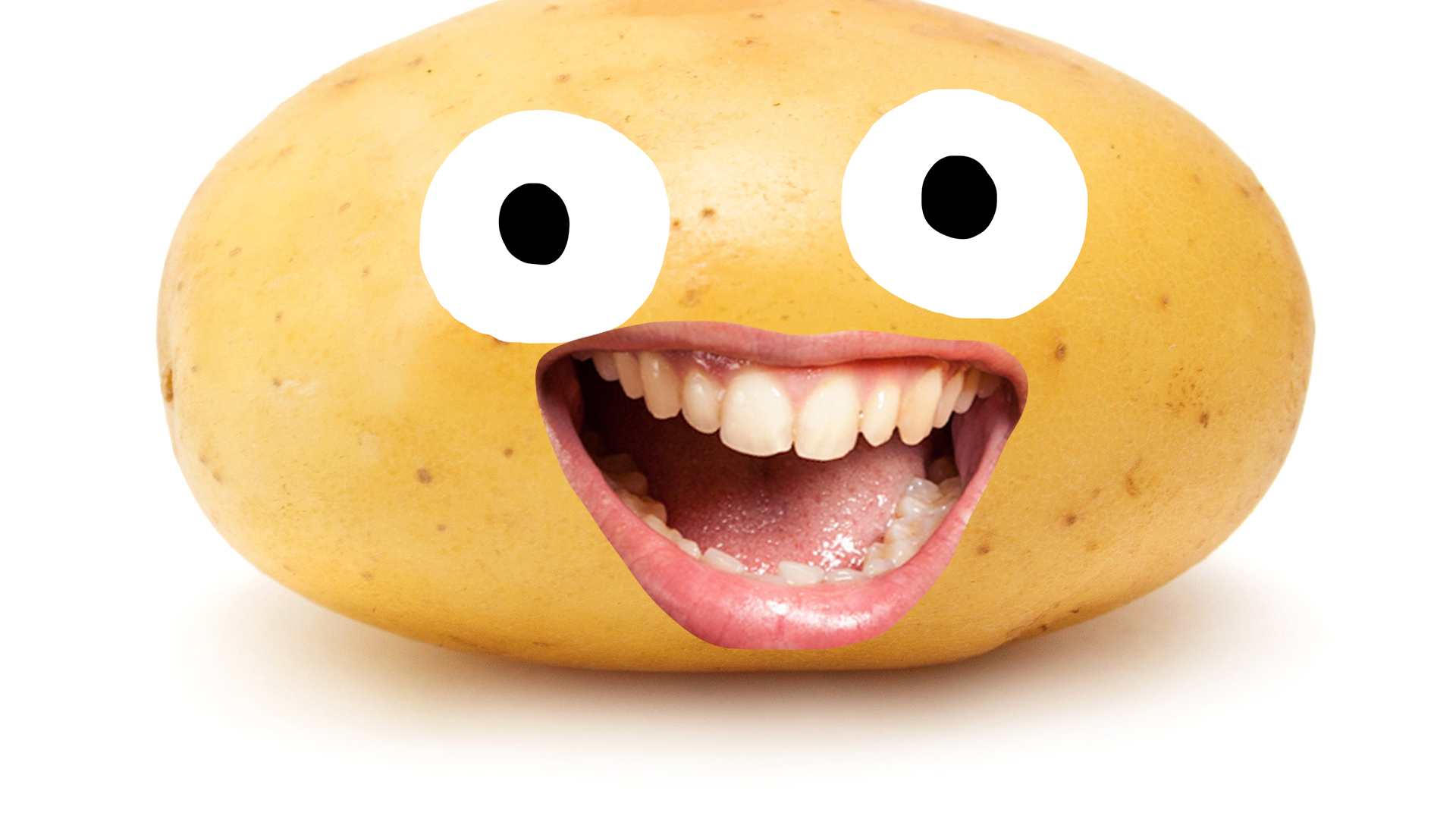 Potato with face