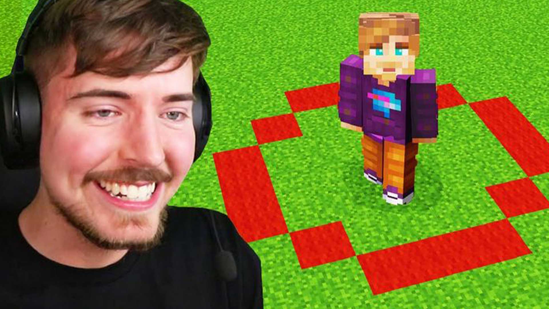 MrBeast and a Minecraft challenge