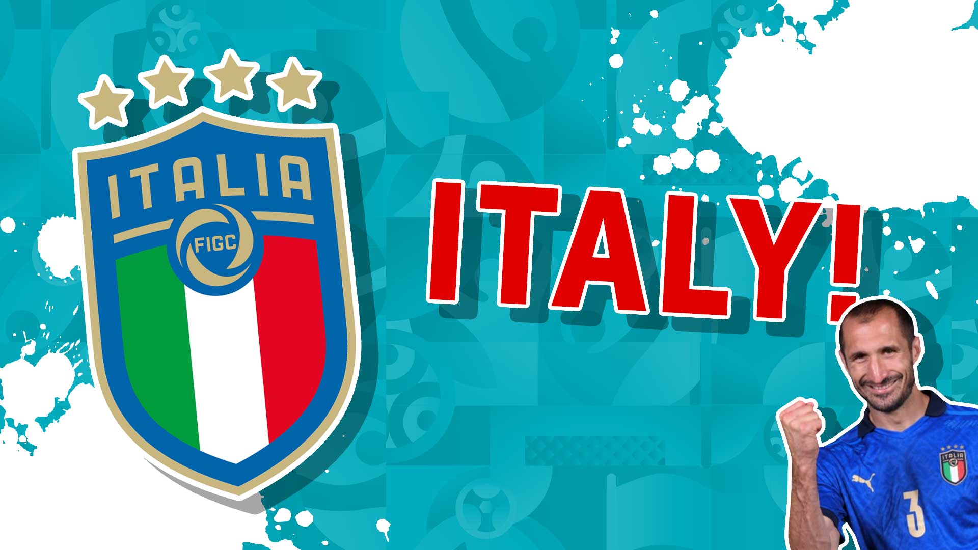 The Italy badge and Giorgio Chiellini