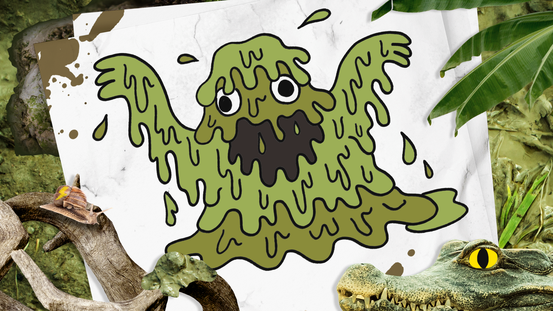 How to Draw a Swamp Monster step 10