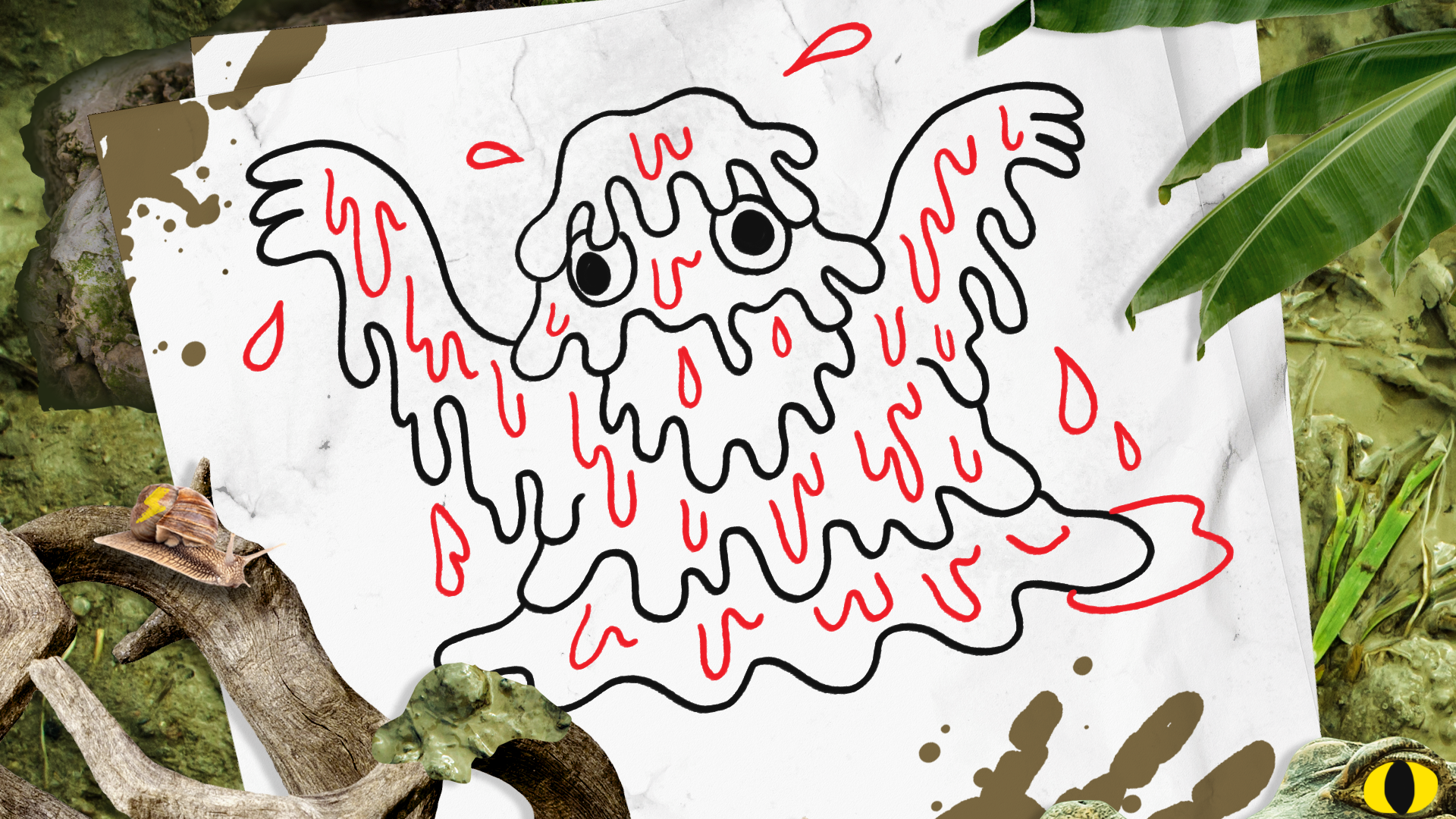 How to Draw a Swamp Monster step 9
