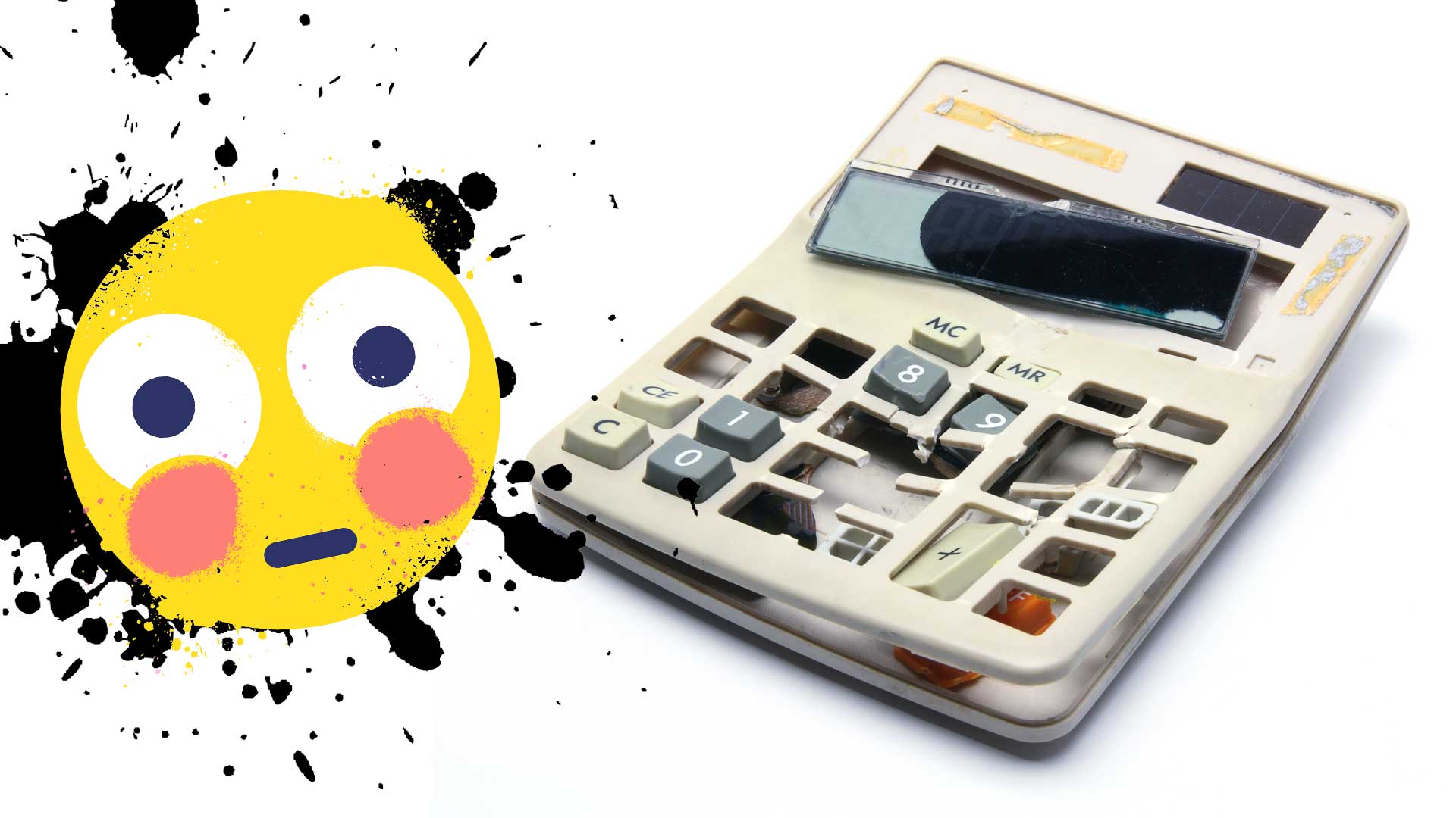 A broken calculator