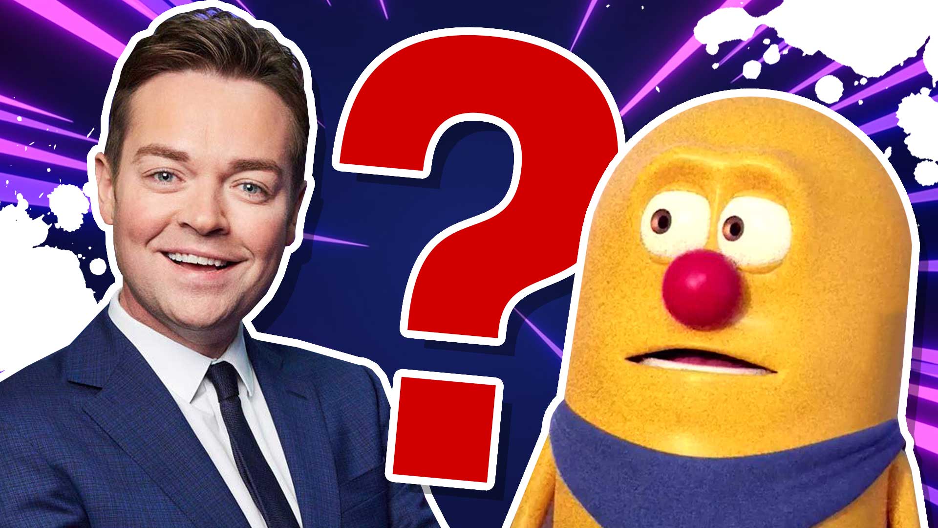 Catchphrase's Stephen Mulhern and Mr Chips