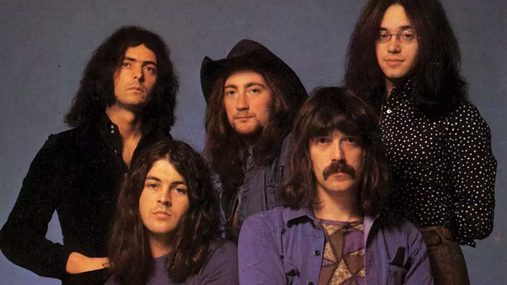 A classic rock band in the 1970s