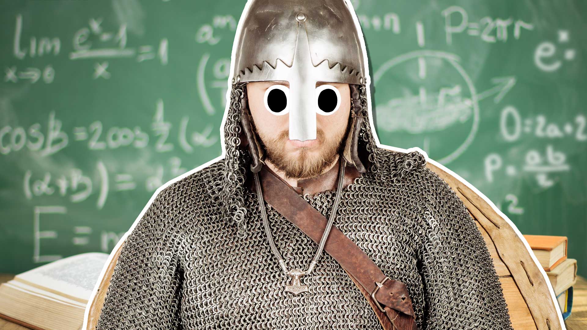 A Viking in a classroom 