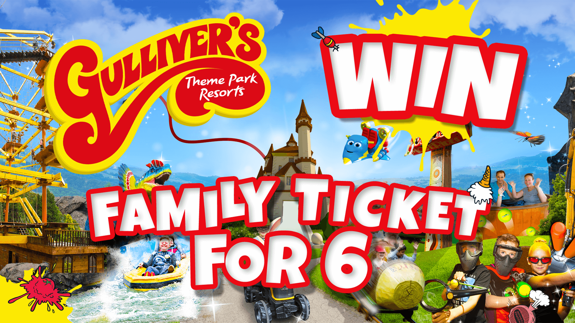 Gulliver's competition family ticket for 6
