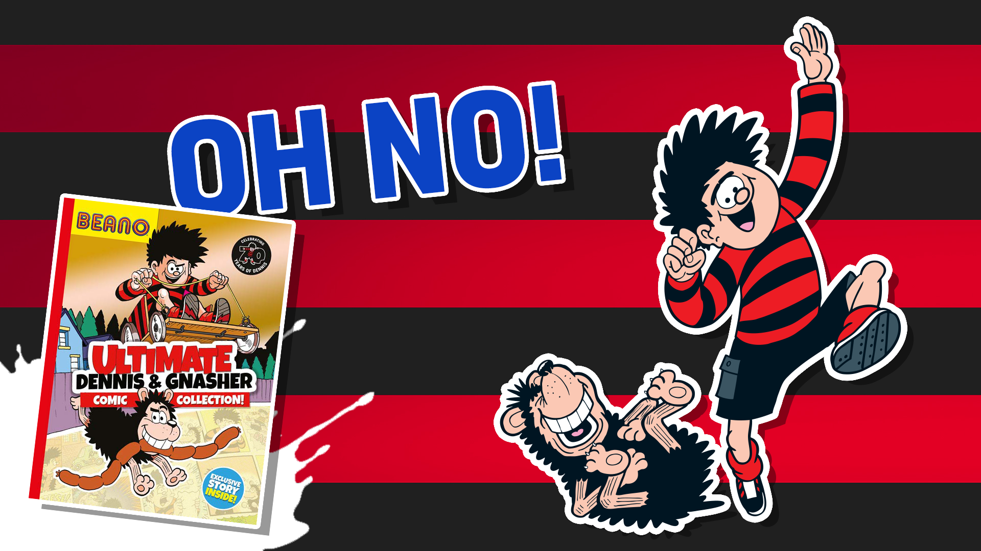 Dennis and Gnasher quiz result: Oh no