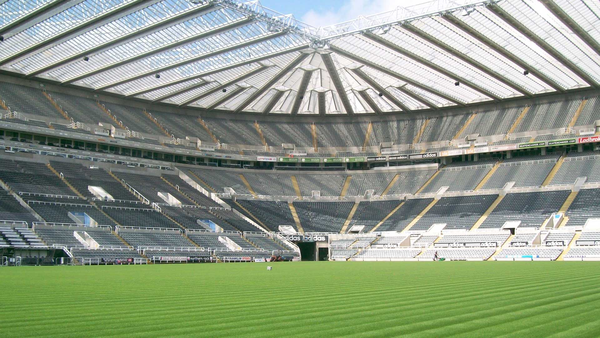 A football ground in the North East of England