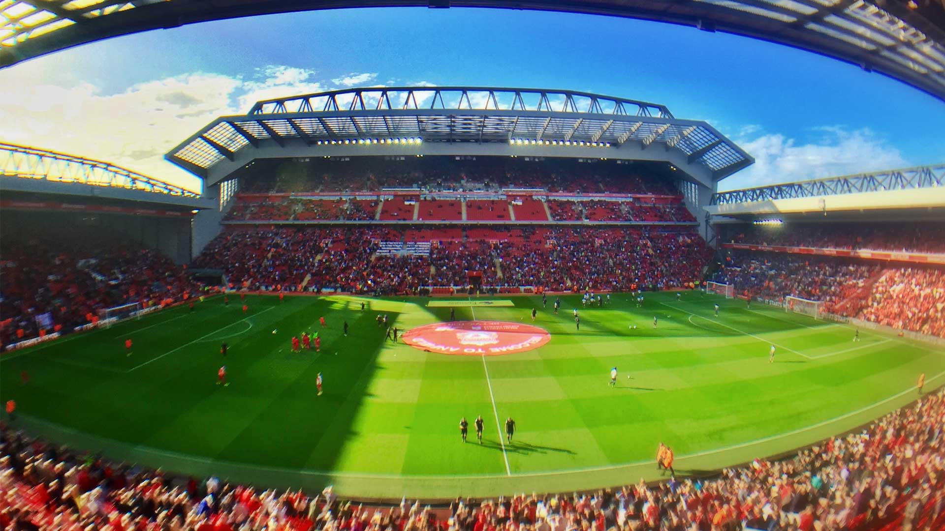 A football ground in North West England