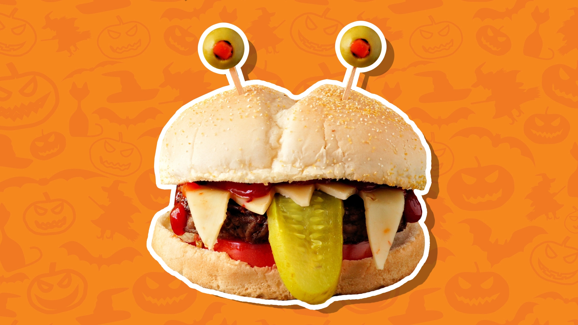 Spooky Halloween burger