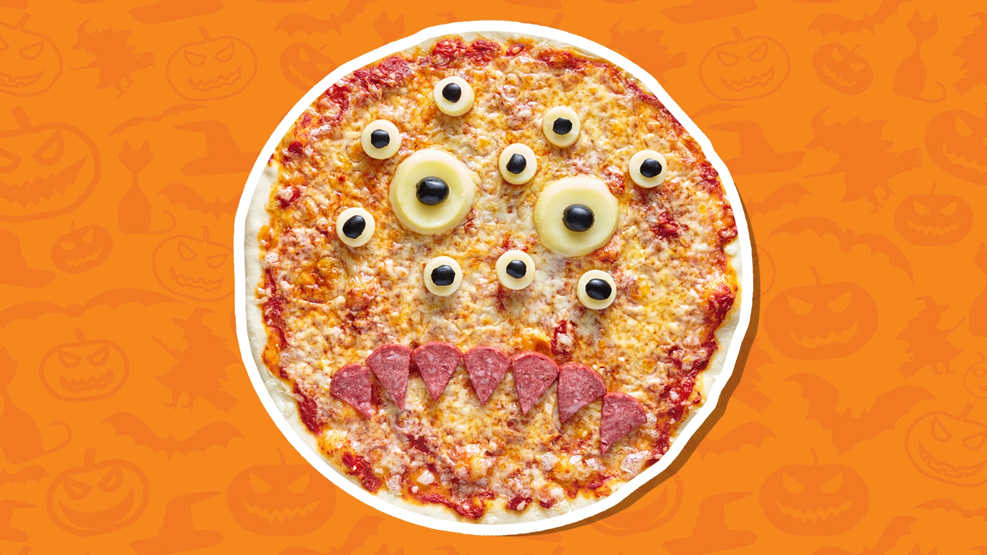 Petrifying Halloween pizza