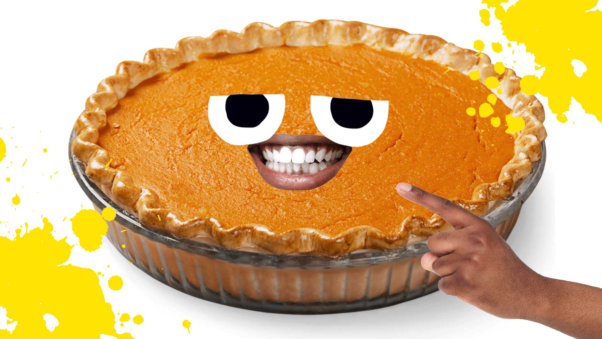 A pumpkin pie