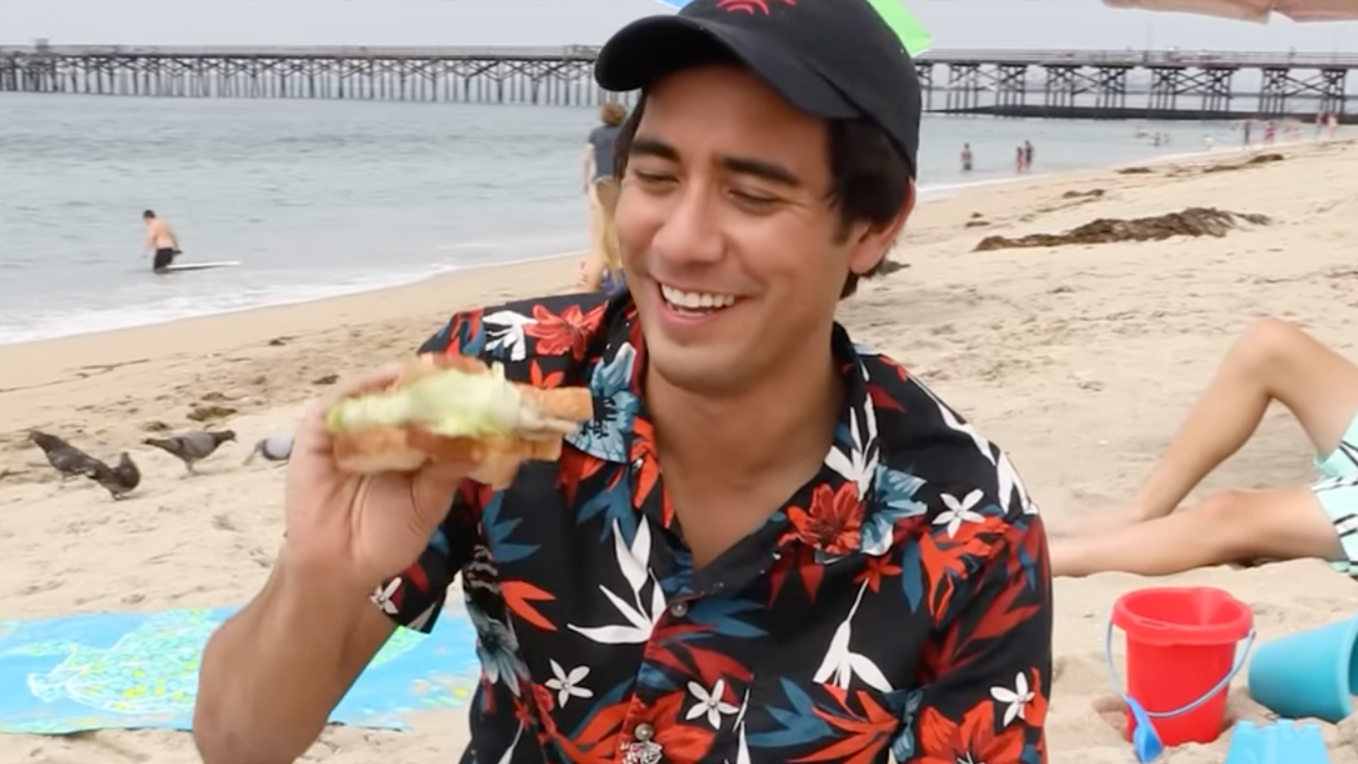 A clip from one of Zach King's amazing video clips