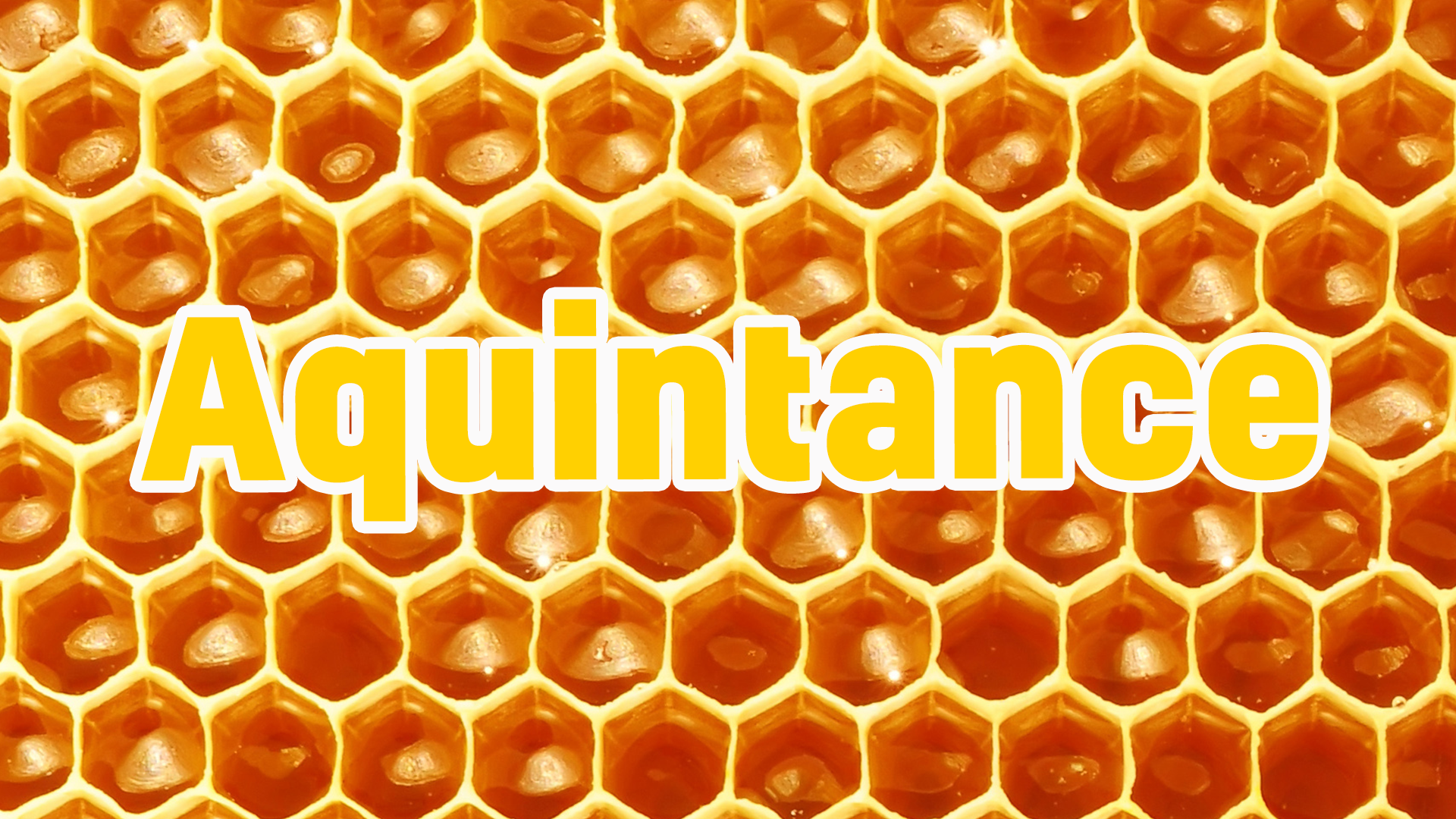 Word on honeycomb background