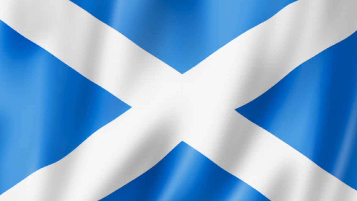 A Scottish flag
