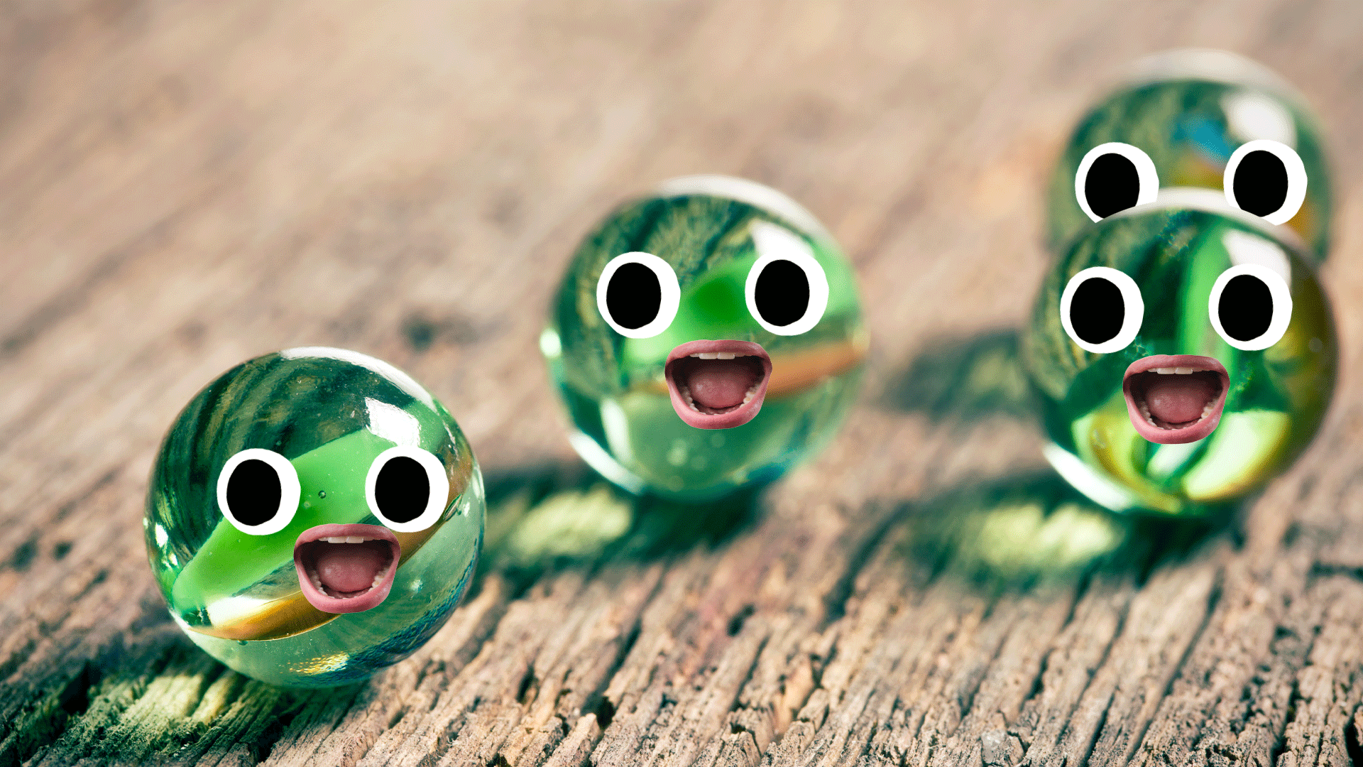 A group of marbles
