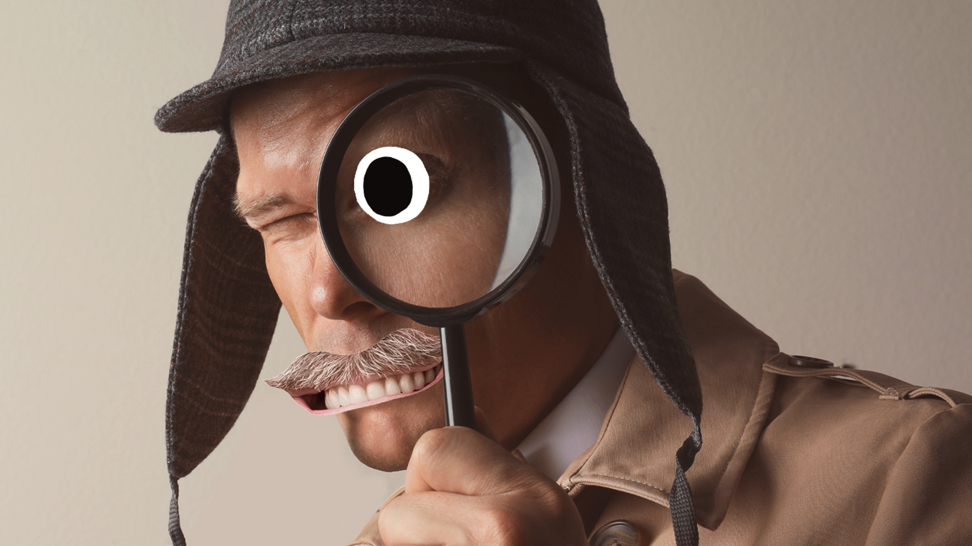 A spy dressed as Sherlock Holmes