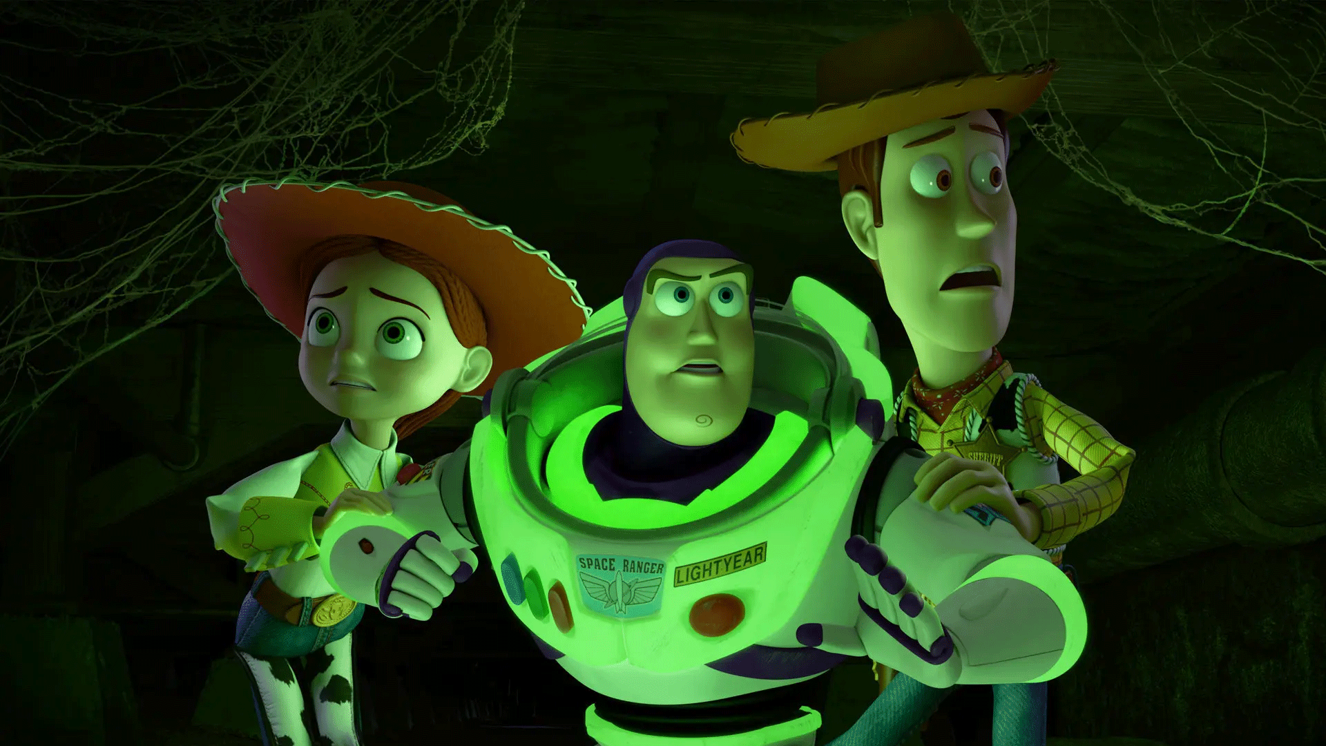 Jessie, Buzz and Woody in Toy Story of Terror!