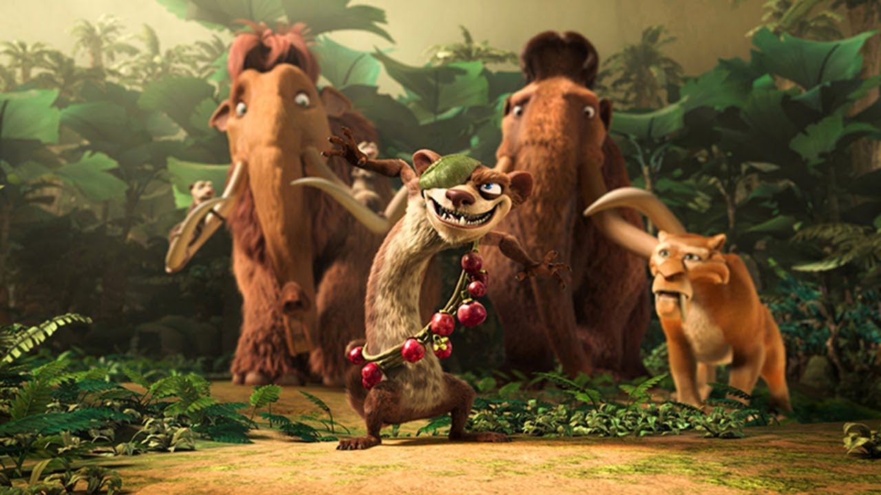 A scene from Ice Age: Dawn of the Dinosaurs
