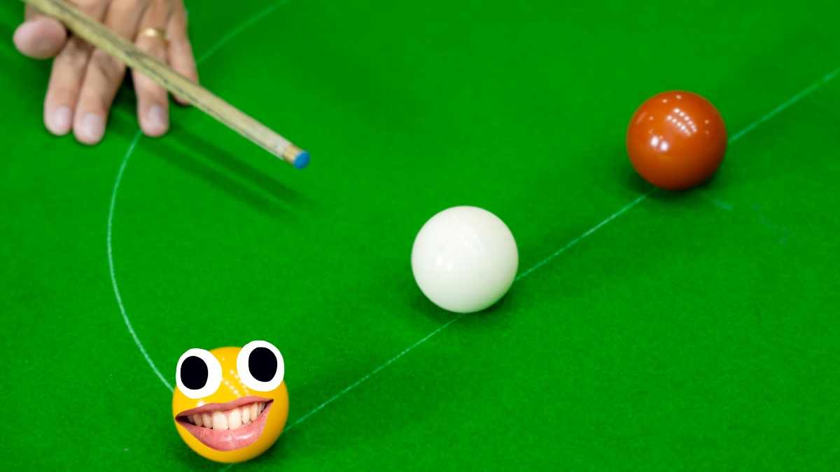 A game of snooker