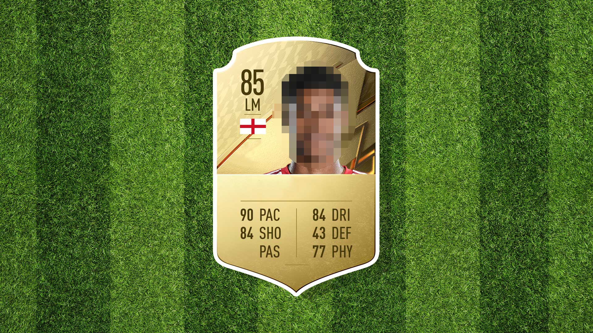A blurred FIFA 22 player