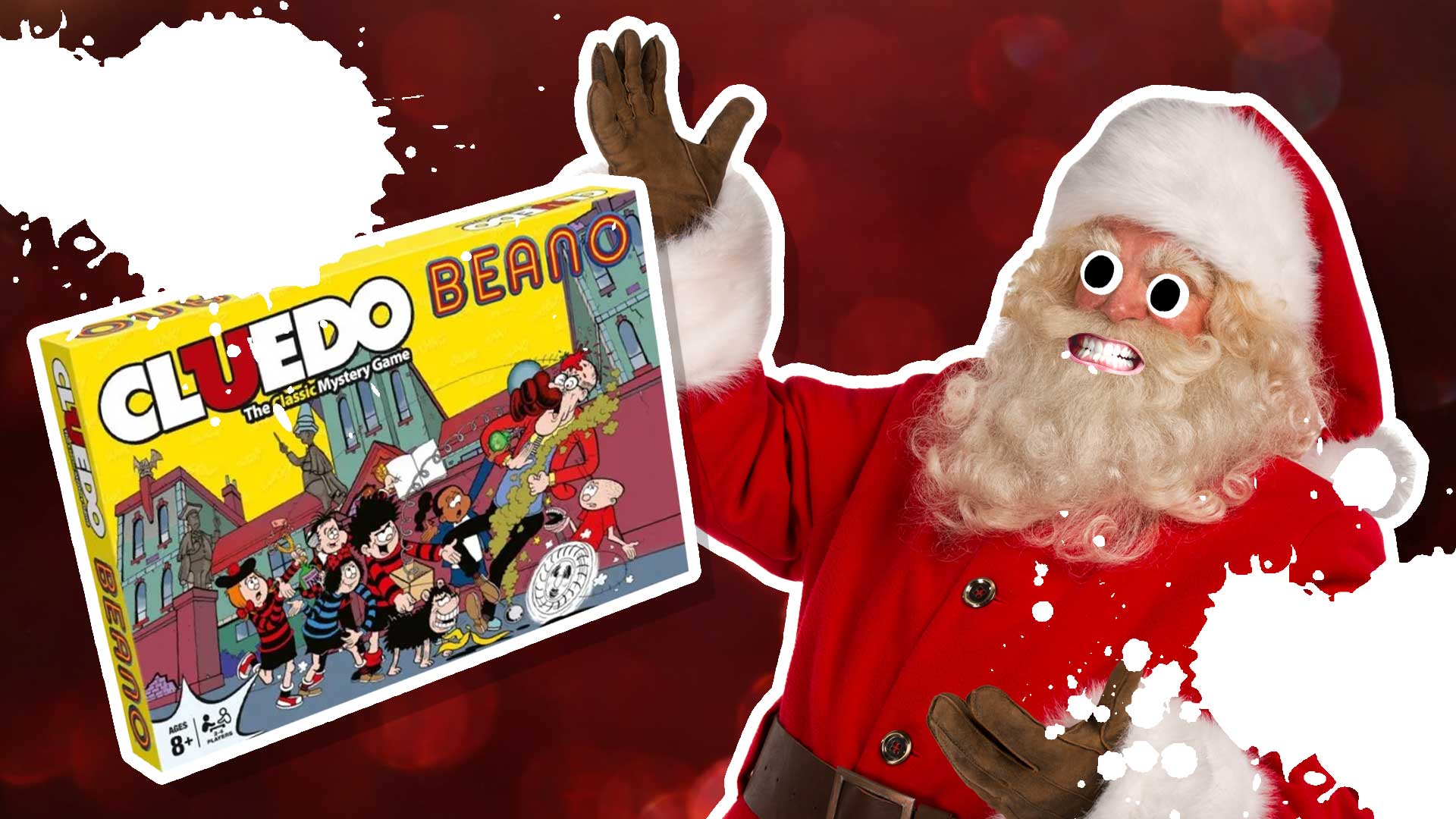 Santa and a Beano Cluedo board game