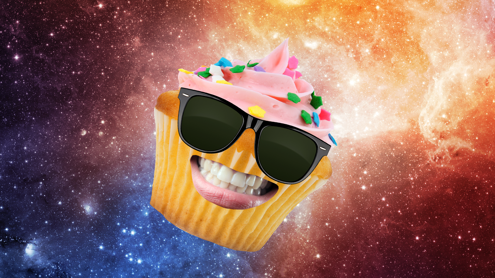 Cupcake in space 