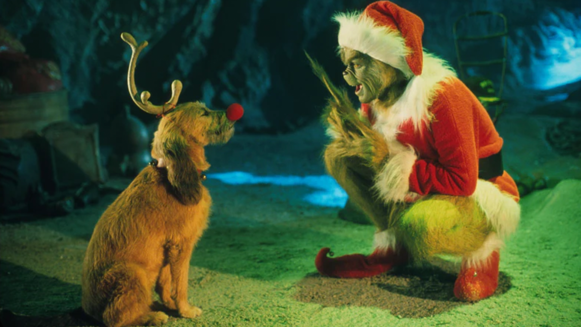 The Grinch with his dog
