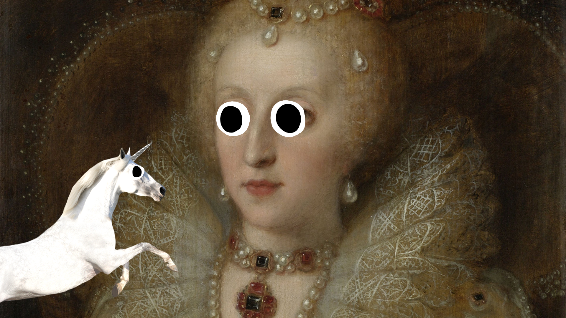 Queen Elizabeth I with unicorn