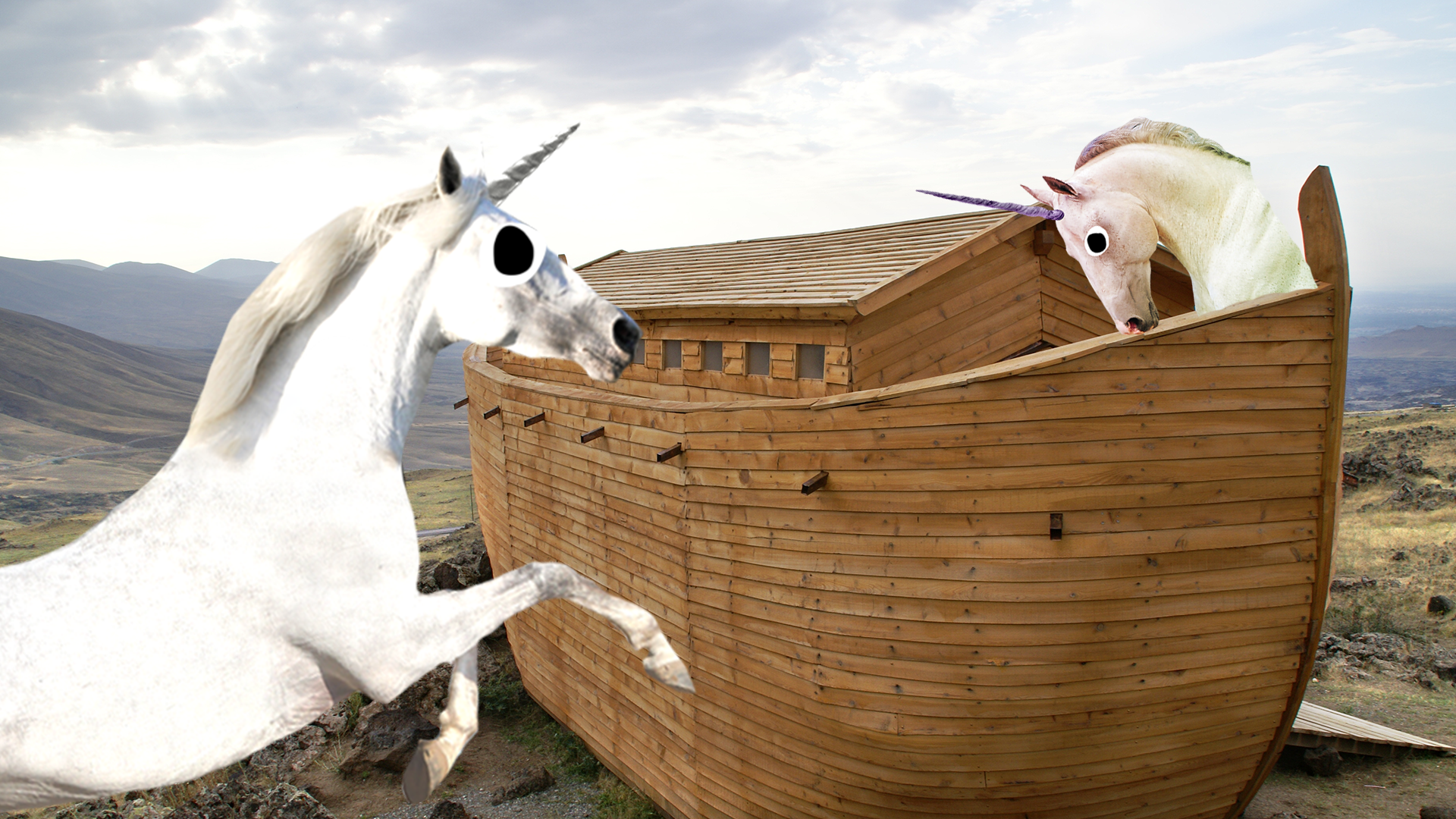 Unicorns with Noah's Ark