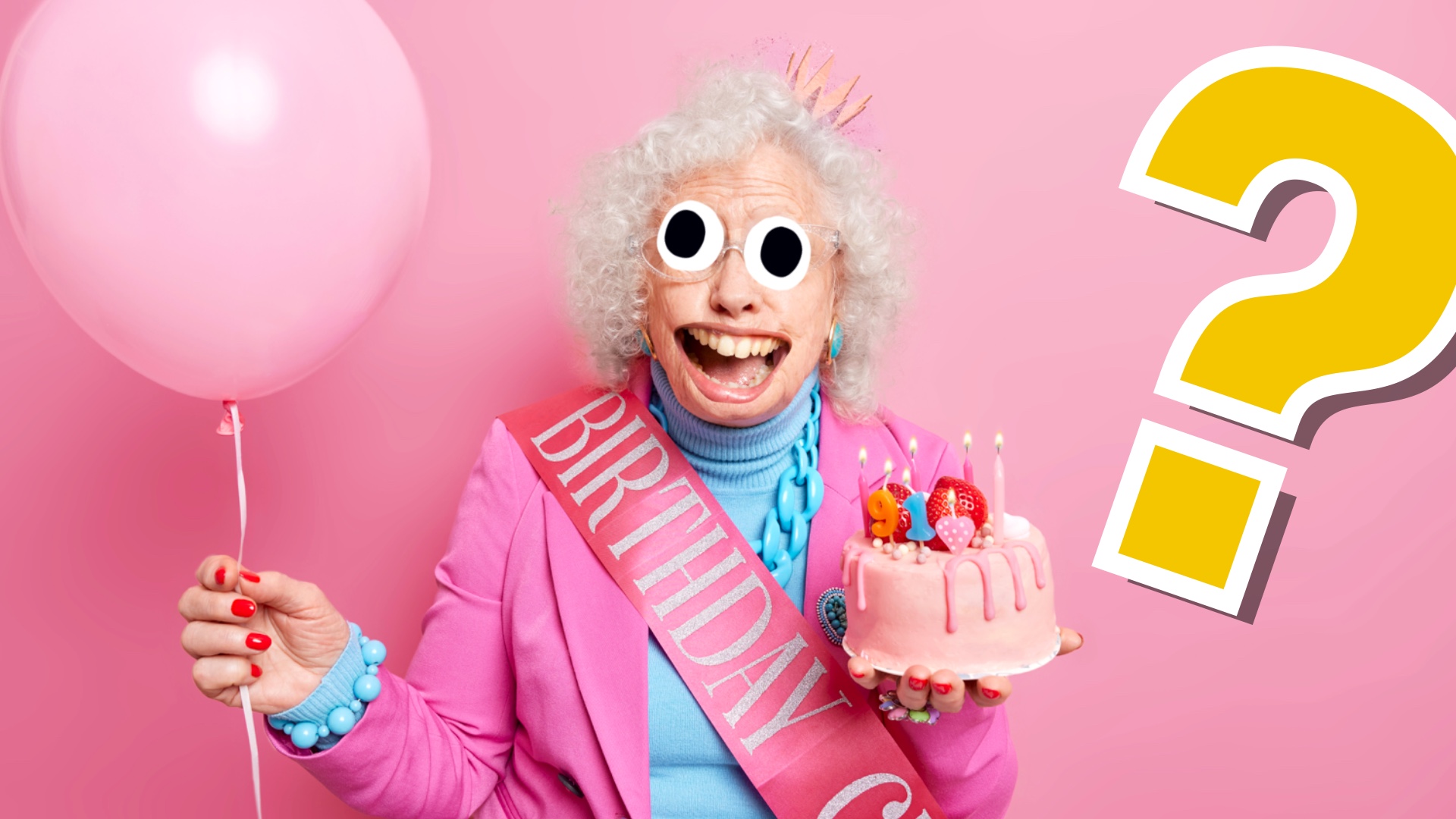 A grandma celebrating a birthday