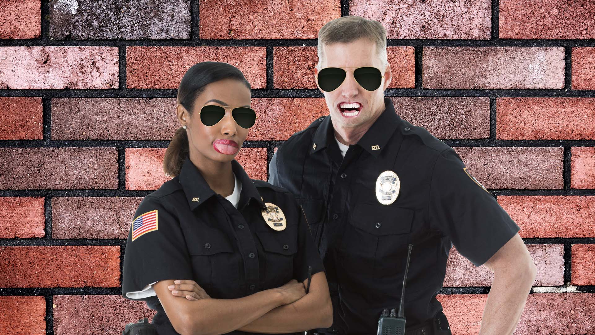 Two USA police officers 