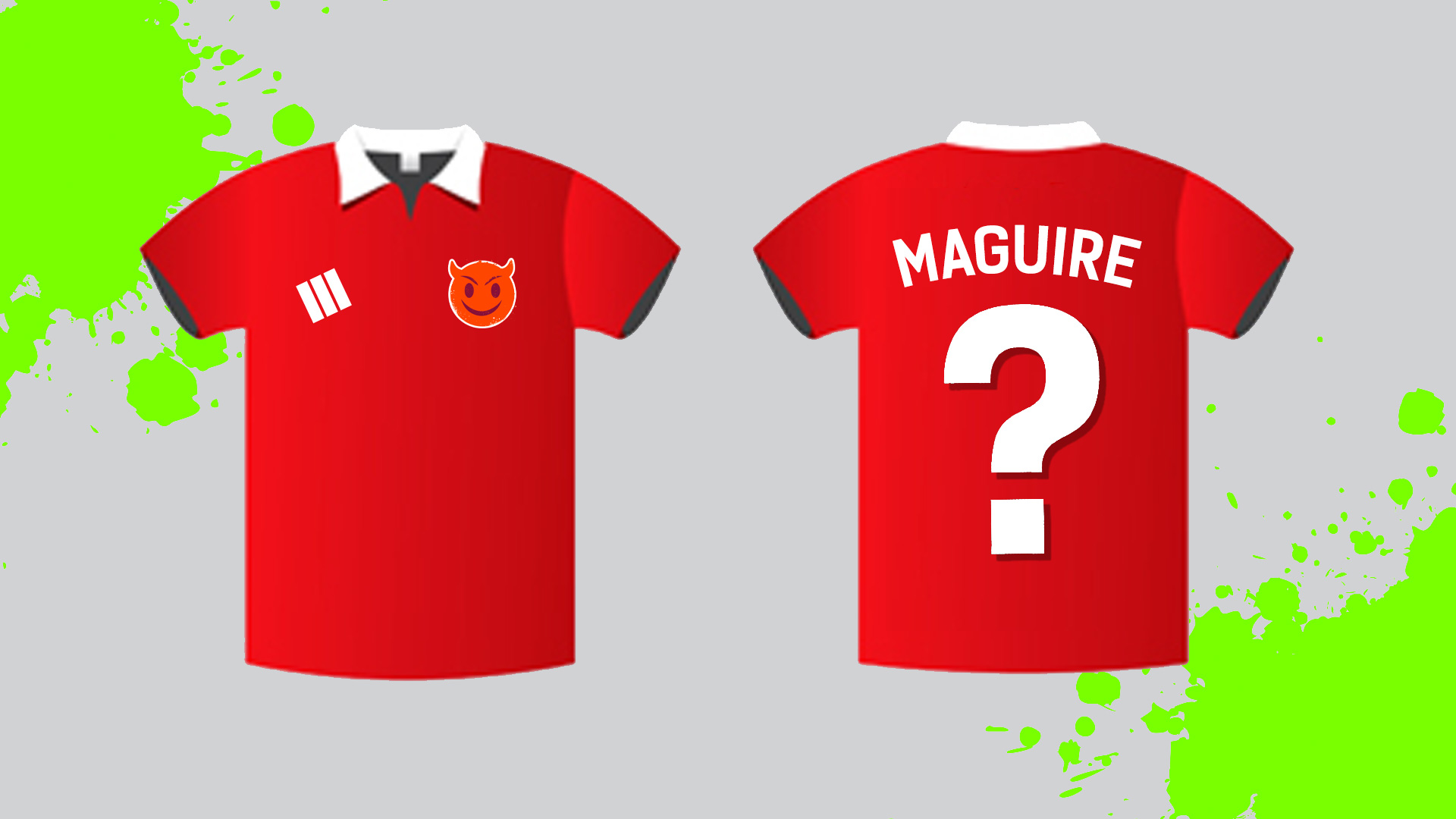 Harry Maguire red shirt and number