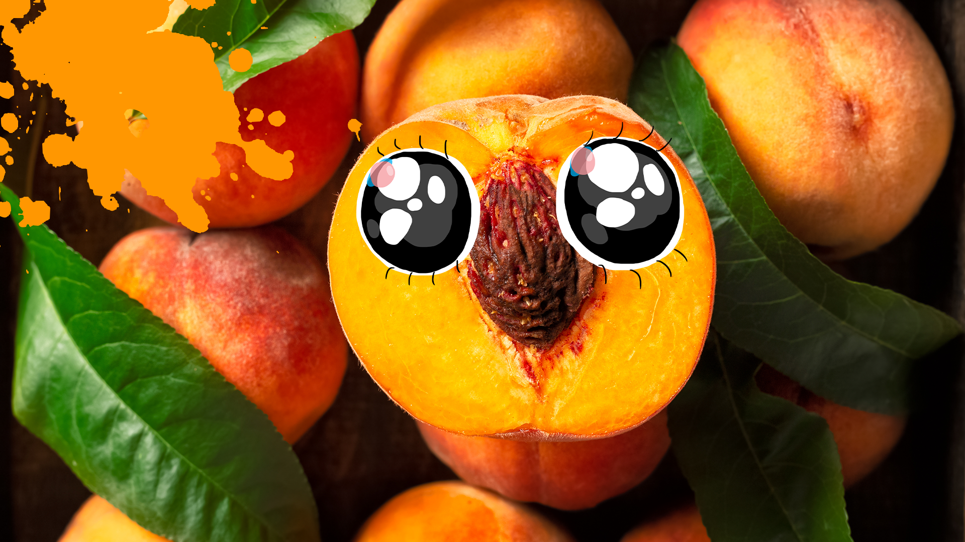 Peach with pretty eyes
