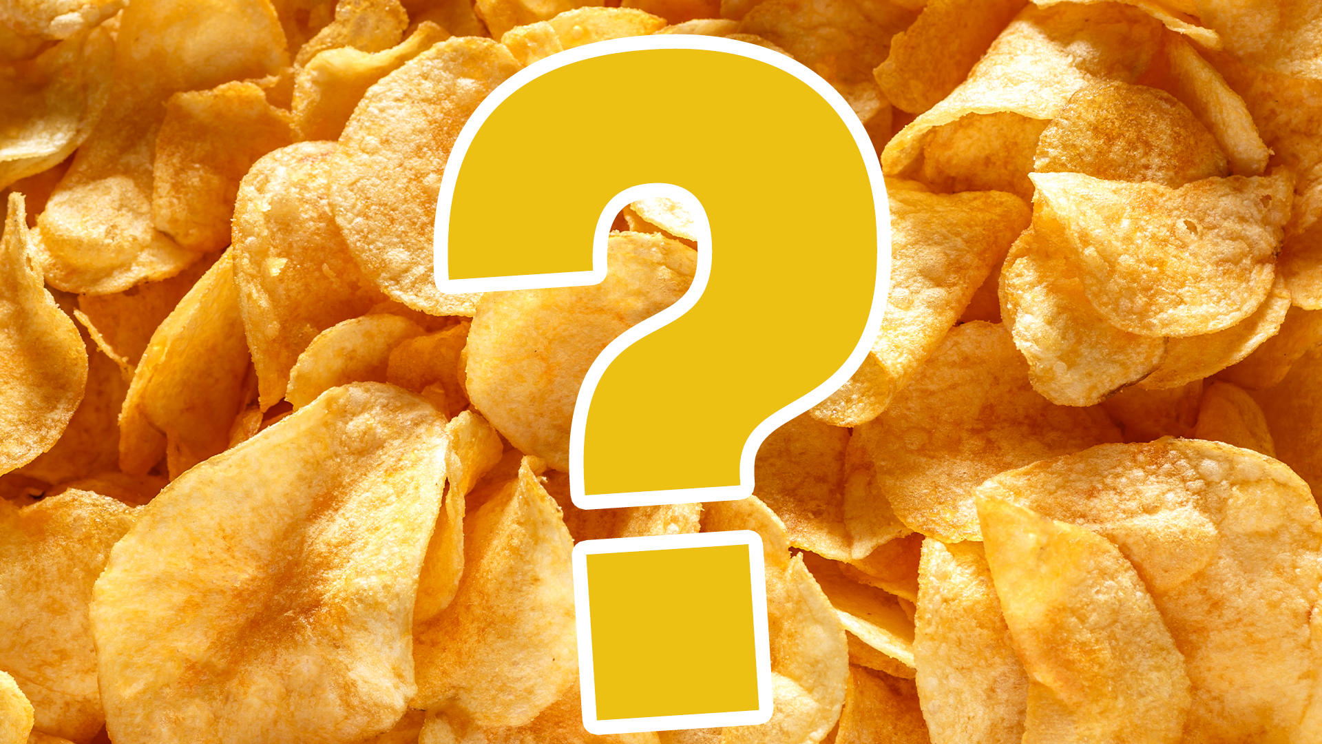 Crisps and question mark