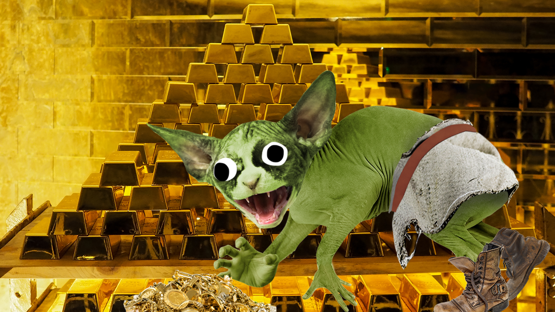 Lots of gold and Beano goblin