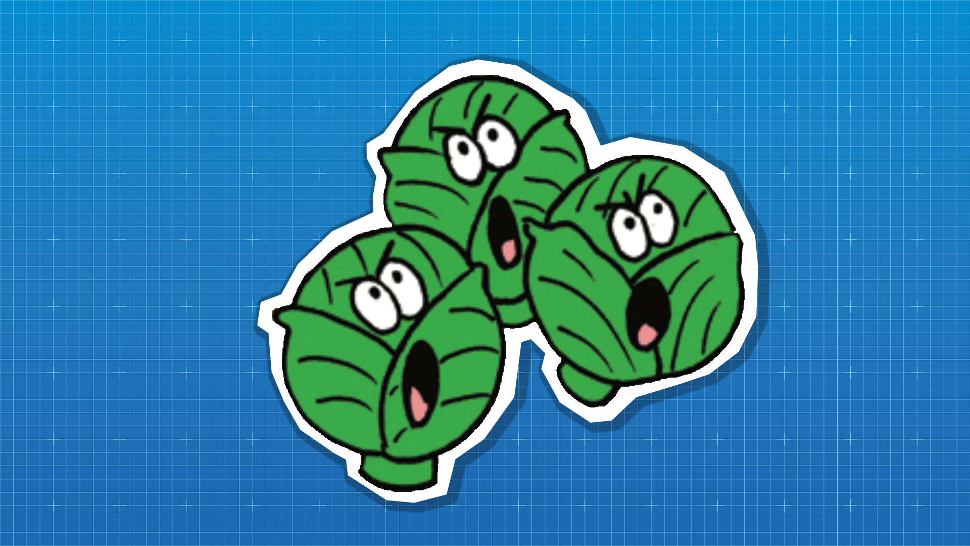 A gang of evil Brussels sprouts