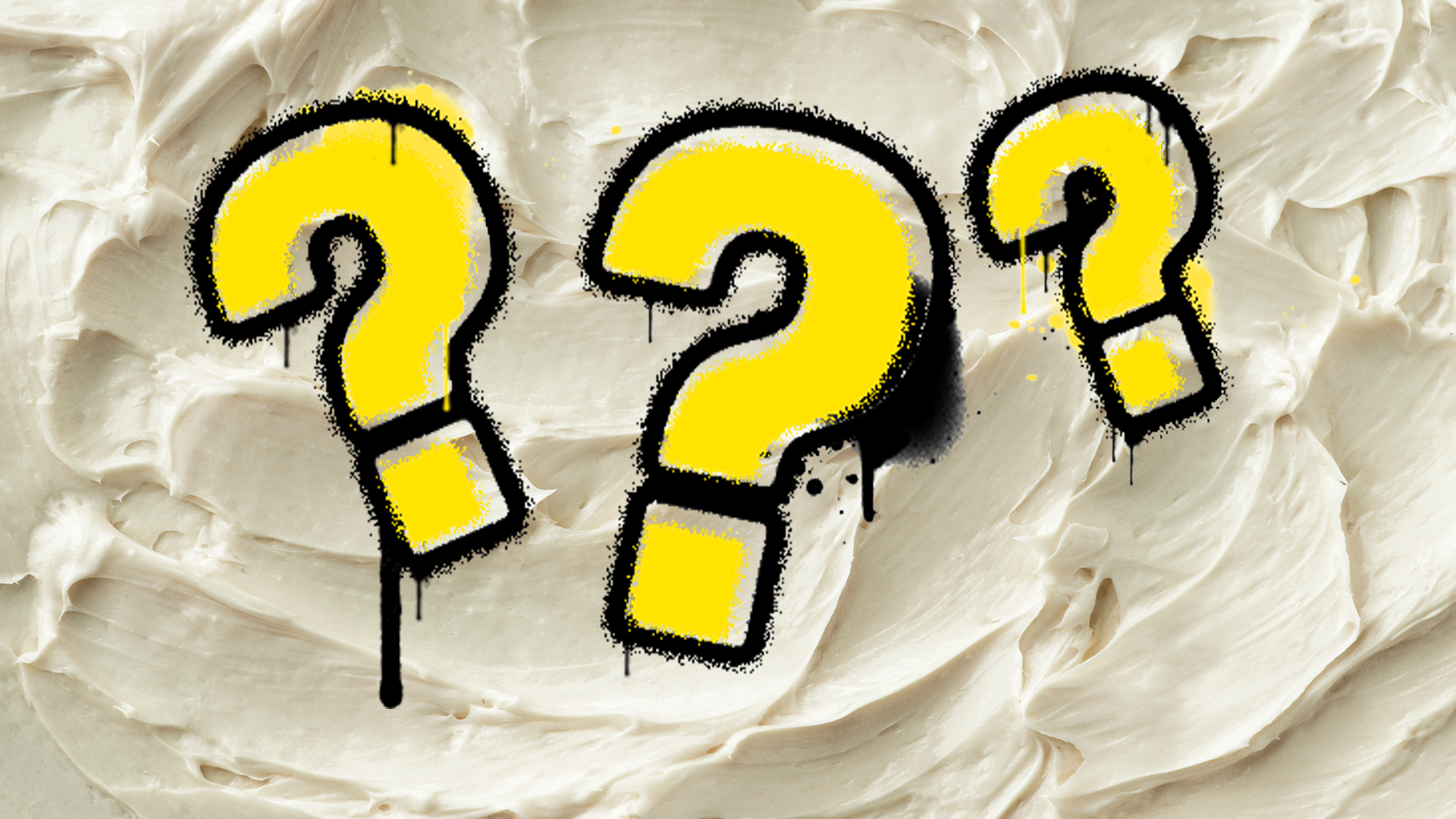 Icing with question marks